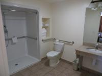 a bathroom with a shower and a toilet and a sink at Bryce View Lodge Part of the Ruby's Inn Resort in Bryce Canyon