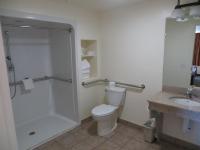 a bathroom with a shower and a toilet and a sink at Bryce View Lodge Part of the Ruby's Inn Resort in Bryce Canyon