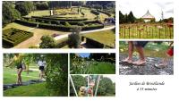 Vonkajšia záhrada v ubytovaní Villa Excallibur, aux portes de Brocéliande