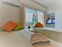 Půdorys ubytování Studio with access to the garden. Open pool. Beach very close. Wifi & Netflix FREE