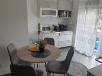 Kuchyňa alebo kuchynka v ubytovaní Juventus Apartman