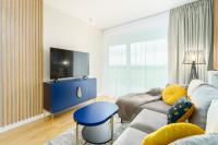 Televízia a/alebo spoločenská miestnosť v ubytovaní Sunset207 Apartament Premium - Westin House Resort w Kołobrzegu