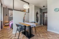 Posteľ alebo postele v izbe v ubytovaní Lead Apartment