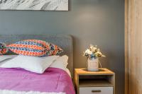 Posteľ alebo postele v izbe v ubytovaní Lead Apartment