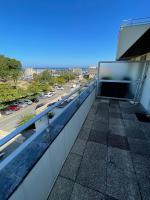 Balkon lub taras w obiekcie Studio calme avec terrasse vue mer