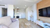 Kuchyň nebo kuchyňský kout v ubytování OleHolidays 233 Romana Playa vistas al mar
