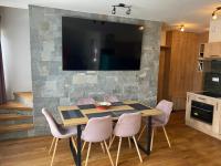 A kitchen or kitchenette at Superb Mýto Apartment