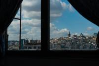 A general view of Isztambul or a view of the city taken from a szállodákat