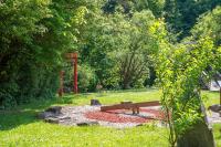 A garden outside Hotel Krainerhütte