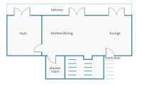 The floor plan of Villa Nikos Olivestone by Villa Plus