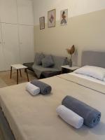 Posteľ alebo postele v izbe v ubytovaní Iviskos living spot