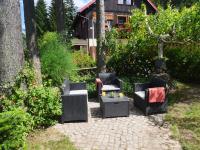 Vonkajšia záhrada v ubytovaní Apartament Karamba