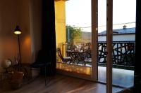 A balcony or terrace at Apartmán - modern home