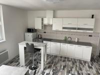 Kuchyň nebo kuchyňský kout v ubytování Apartmány Piller