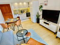 A kitchen or kitchenette at Apartment Harmony - Tatranska Lomnica, Javorinka