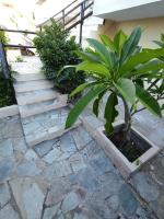 Vonkajšia záhrada v ubytovaní Dedalos n3 Sea View apartment-30 metres from the beach