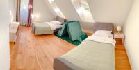 A bed or beds in a room at Superb Mýto Apartment
