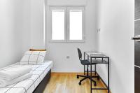 Postel nebo postele na pokoji v ubytování Wehaus - Exclusive & nordic style apartment in Murcia