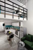 A kitchen or kitchenette at The City Gem Urban Apt.