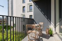 Balkón alebo terasa v ubytovaní Cozy Studio Żupnicza Soho Factory by Noclegi Renters