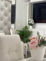 Telewizja i/lub zestaw kina domowego w obiekcie LUXURY room en MADRID