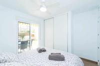 Postel nebo postele na pokoji v ubytování Casablanca 4 Apartamento con jardín privado