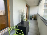 Apartament Rzekotka Zielona Dereniowa 60にあるバルコニーまたはテラス