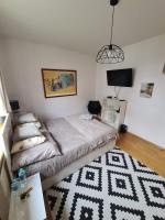 Televízia a/alebo spoločenská miestnosť v ubytovaní Apartament Francuska Pokoje Rooms