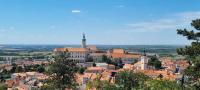 Widok na miasto Mikulov z tego apartamentu