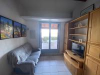 Televízia a/alebo spoločenská miestnosť v ubytovaní Charmant pavillon T2, climatisé, 4 pers, proche plage et commerces, parking privé - FR-1-81-574