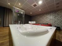 A bathroom at Motel Los Abedules
