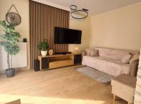 Televízia a/alebo spoločenská miestnosť v ubytovaní Malta Premium Apartment, free parking, self check-in 24h