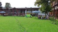A garden outside Pripetzite Hotel