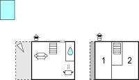 Plán poschodí v ubytovaní 2 Bedroom Beautiful Home In Cavle