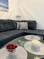 Posezení v ubytování Penthouse Apartment LUX with a panoramic view, located on the beachfront of Ciovo-Trogir