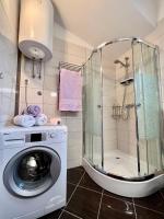 Koupelna v ubytování Penthouse Apartment LUX with a panoramic view, located on the beachfront of Ciovo-Trogir