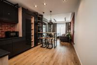 Kuchyňa alebo kuchynka v ubytovaní Loft Apartament Aleje Wolności Nowy Sącz