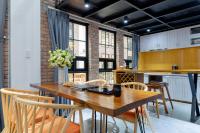Flexi Hotel & Apartmentにあるキッチンまたは簡易キッチン