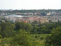 Nespecifikovaný výhled na destinaci Praha nebo výhled na město při pohledu z penzionu