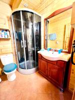 Łazienka w obiekcie Chalet cosy au cœur du Dévoluy avec vue magnifique