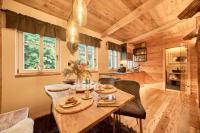 Kuchyň nebo kuchyňský kout v ubytování Apartmány CHALLUPA