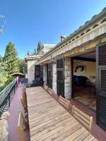 Balkon lub taras w obiekcie Entre Nice et Monaco grande Villa avec piscine privée 12 personnes