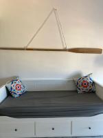 Posteľ alebo postele v izbe v ubytovaní KROTONIATI APARTMENT
