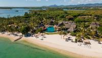 an aerial view of the resort and the beach at Constance Prince Maurice in Post of Flacq