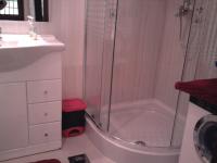 a bathroom with a shower and a sink and a tub at Apartments with a parking space Rabac, Labin - 7442 in Rabac