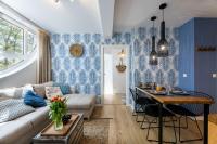 Posedenie v ubytovaní APARTAMENT 20B BLUE MARINE Poddąbie Basen Odkryty Brodziki Plac Zabaw dwie sypialnie