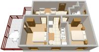 Plán poschodí v ubytovaní Apartments and rooms with parking space Mrljane, Pasman - 299