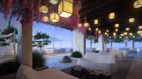 Ein Sitzbereich in der Unterkunft 1 Hotel South Beach