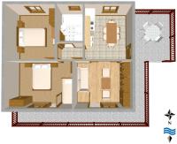 Půdorys ubytování Apartments by the sea Mastrinka, Ciovo - 2033