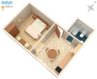 Plán poschodí v ubytovaní Apartments and rooms with parking space Mali Losinj (Losinj) - 2495